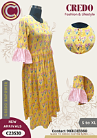 Printed cotton dress