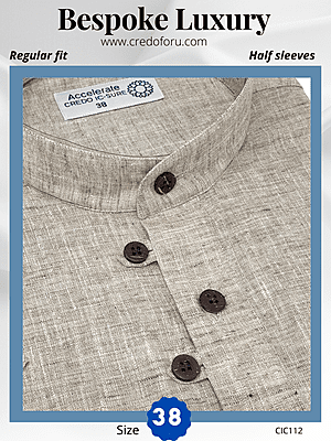 Grey & White Texture Formal Shirt