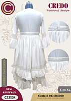 white chanderi silk embroidered dress