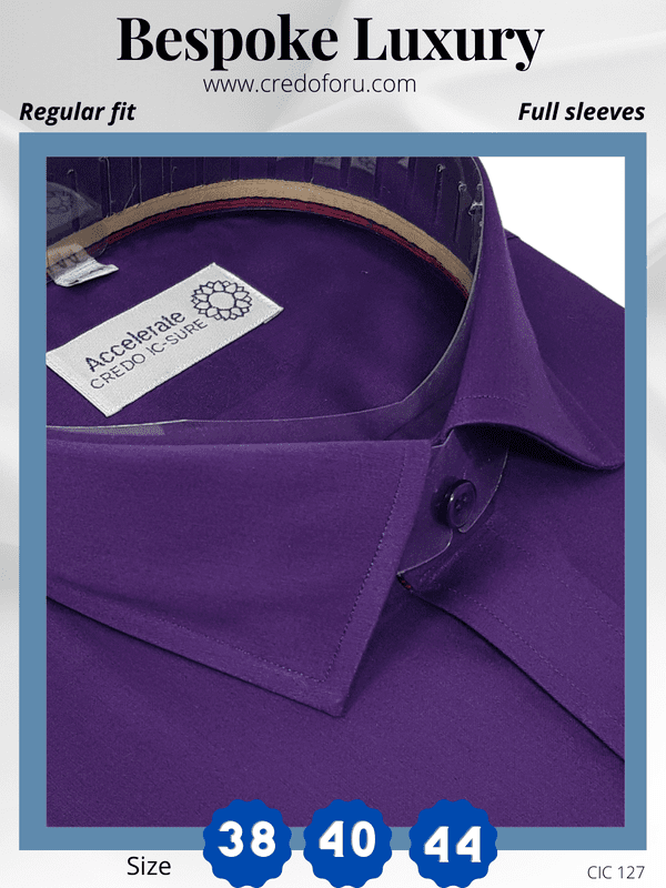 Mauve Regular Fit Formal Shirt