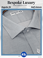 Arvind Fabric Grey Texture Formal Shirt Arvind Fabric Grey Texture Formal Shirt