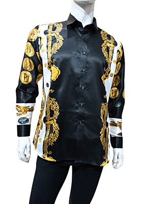 long sleeve personalized custom designer mens casual formal