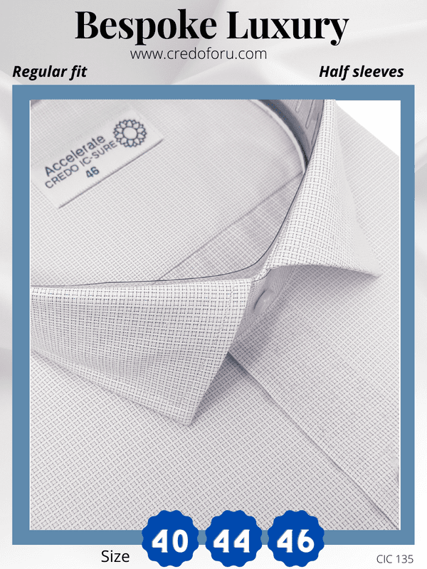 Raymond Fabric Mauve Texture Half Sleeves Formal Shirt