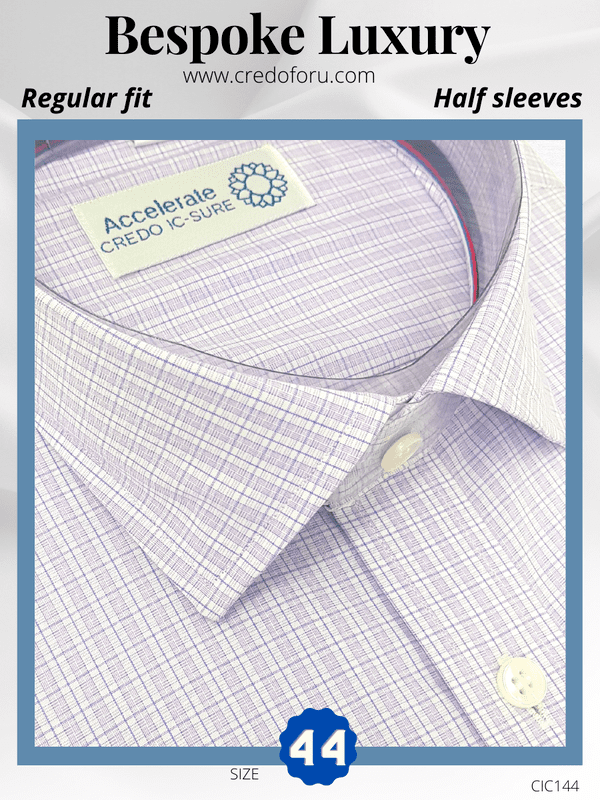 Mauve Check Formal Shirt