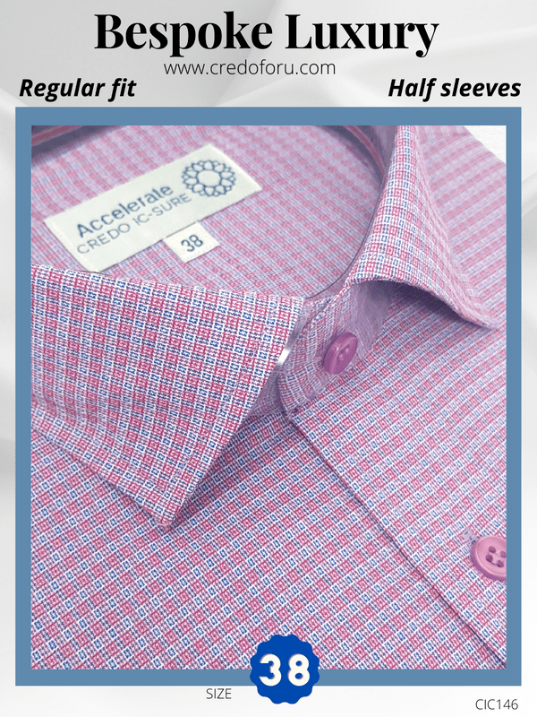 Raymond Fabric Pink Texture Formal Shirt
