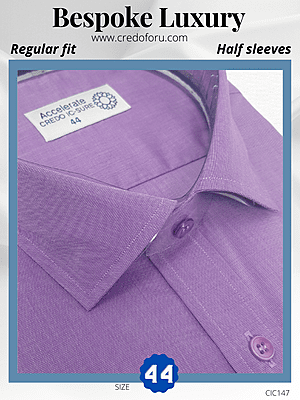 Mauve Half Sleeves Formal Shirt