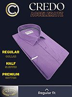 Mauve Half Sleeves Formal Shirt