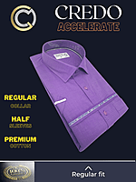 Arvind Fabric Mauve Texture Formal Shirt