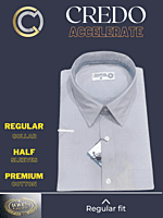 Gray colour  half  sleeves  formal shirt