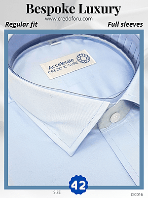 Credo Light Blue Formal Shirt