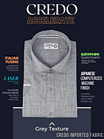 Grey Texture Formal Shirt