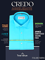 Italian Fabric Teal Blue Formal Shirt
