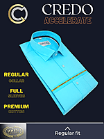 Italian Fabric Teal Blue Formal Shirt