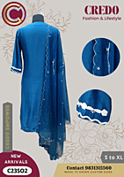 Chanderi silk kurti with dupatta