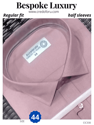 Men full sleeves pink colour formal shirt