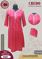 Cotton Pink Kurti