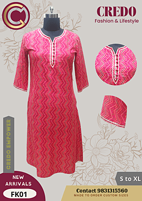 Cotton Pink Kurti