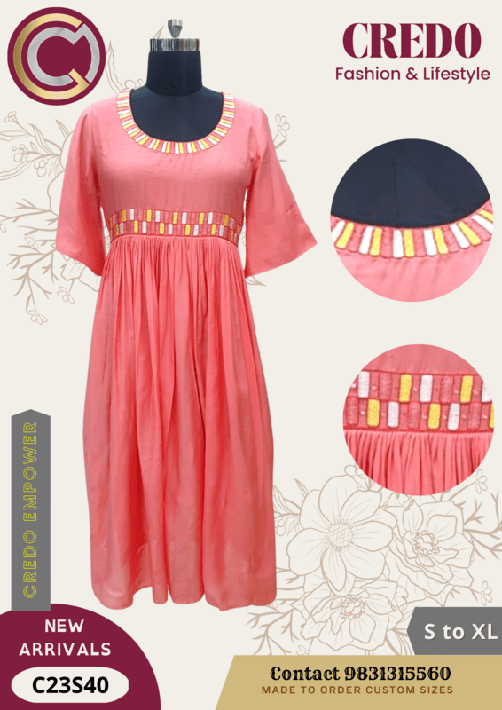 Muslin orange dress Muslin orange dress