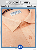 Peach Colour Formal Shirt