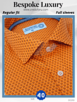 Arvind Fabric Black Floral Print On Orange