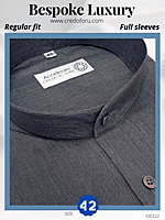 Arvind Fabric Grey Formal Shirt