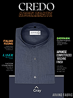 Arvind Fabric Grey Formal Shirt