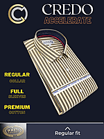 Arvind Fabric Grey Stripe Formal Shirt