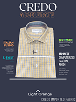 Blue checked  yellow colour full sleeves formal shirt