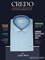 Mafatlal Fabric Light Blue Formal Shirt