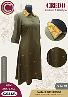 Sap green Khadi kurti