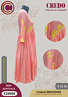 Peach muslin kurti Peach muslin kurti