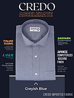 Greyish Blue Formal Shirt