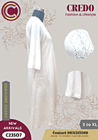 Khadi cotton white kurti