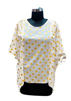 women's polka dot stylish  top