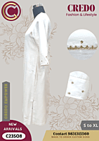 Chanderi silk white kurti Chanderi silk white kurti