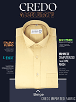 Beige Colour Formal Shirt