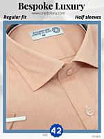 Raymond Fabric Peach Texture Formal Shirt