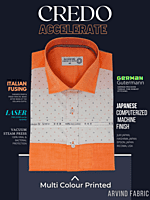 Arvind Fabric Multi Colour Printed Full Sleeve Shirt