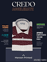 Arvind Fabric Maroon Printed Half Sleeve Shirt(613) Arvind Fabric Maroon Printed Half Sleeve Shirt(613)