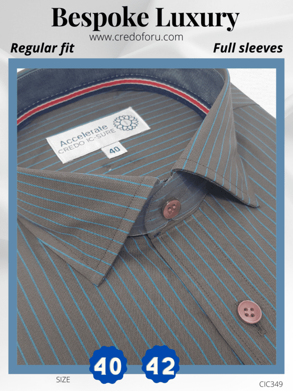 Arvind Fabric Black Check on Peach Shirt