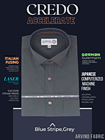 Arvind Fabric Black Check on Peach Shirt
