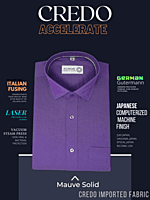 Mauve Solid Formal Shirt