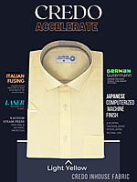 Light Yellow Half Sleeves Formal Shirt