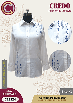 White Embroidered shirt