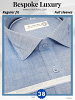 Raymond Light Blue Texture Formal Shirt