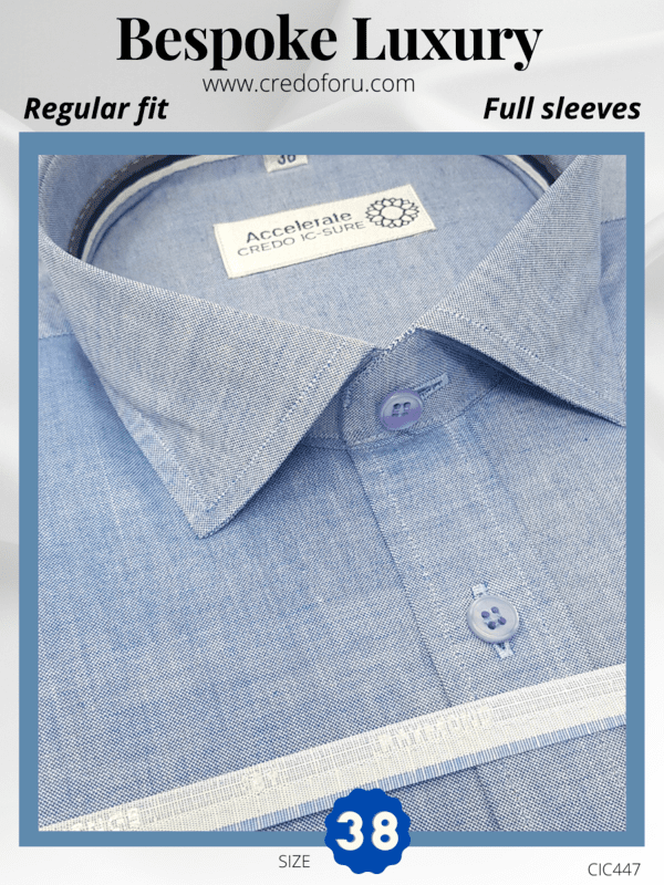 Raymond Light Blue Texture Formal Shirt