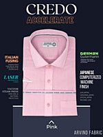Arvind Fabric Pink Half Sleeve Formal Shirt Arvind Fabric Pink Half Sleeve Formal Shirt