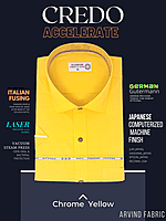 Arvind Fabric Yellow Formal Shirt