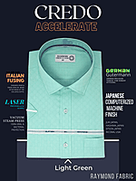 Raymond Fabric Light Green Formal Shirt