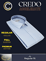 Credo Light Blue Formal Shirt